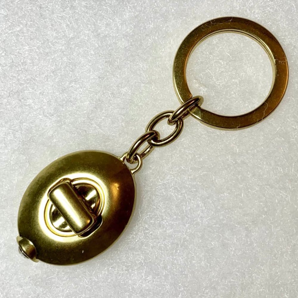 Coach Turnlock Flashlight Keyfob